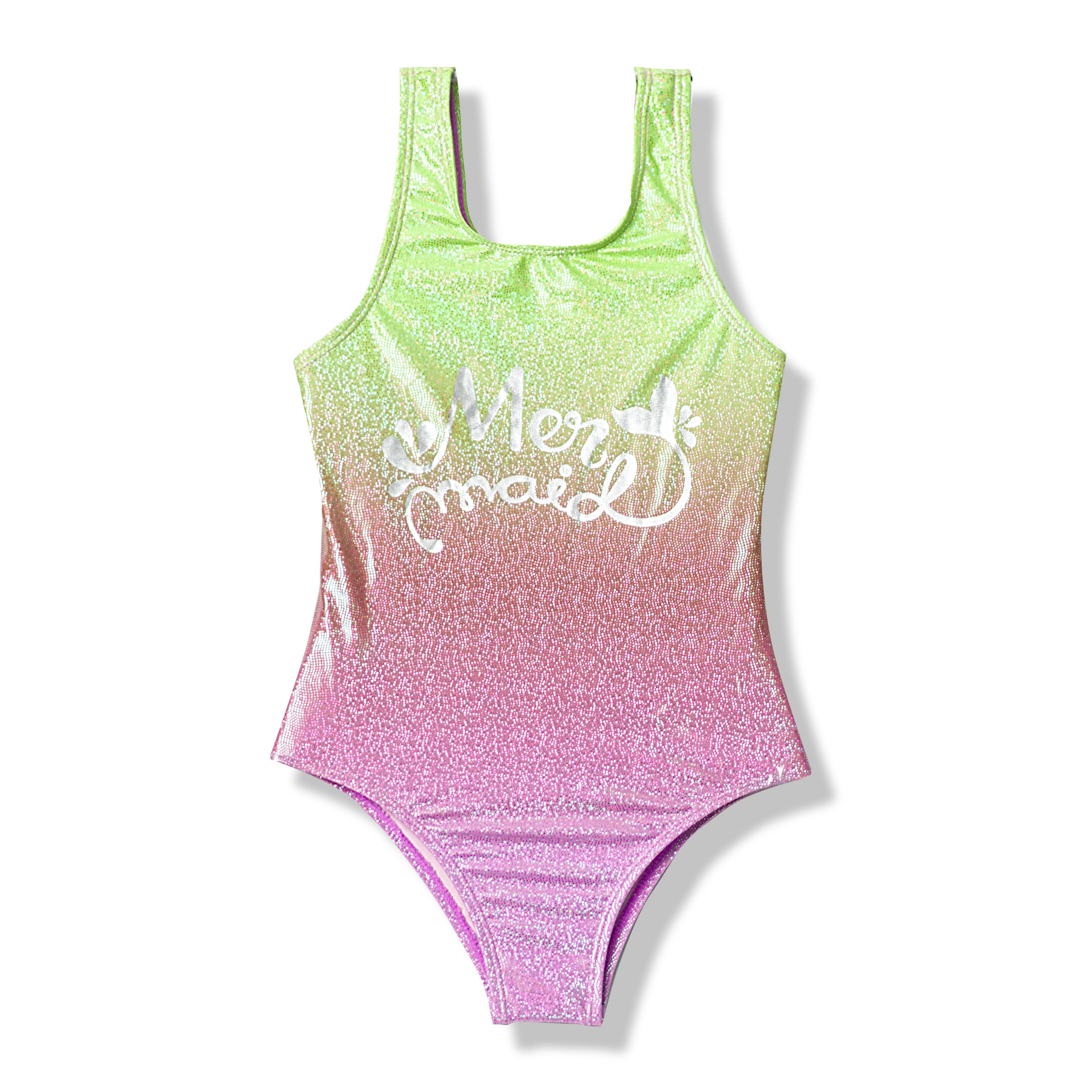 Maillot de bain une pièce pour filles de 7 à 14 ans, arc-en-ciel, pour enfants, Monokini, vêtements d'été, tendance 364