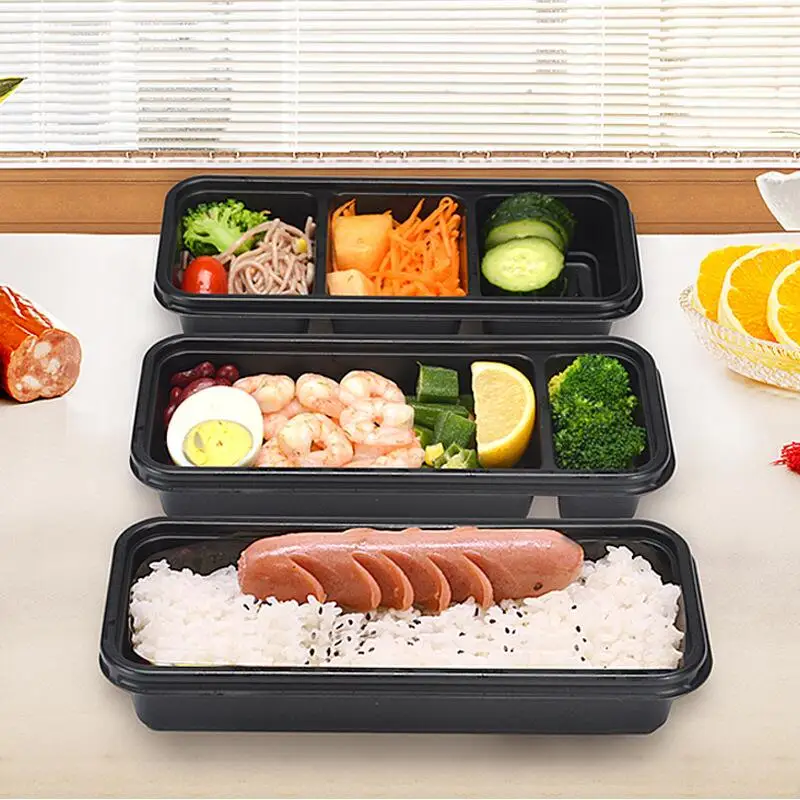 Disposable Microwave Plastic Food Storage Container Safe Meal Prep Containers For Home Kitchen Food Storage Box LX7705