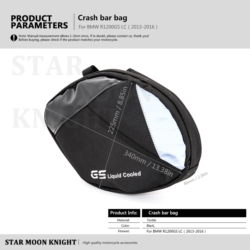 Bolsa à prova d'água para armação de motocicleta, bolsa de viagem com armação, ferramenta de reparo, para bmw r1200gs r 1200 gs lc 2013 2014 2015