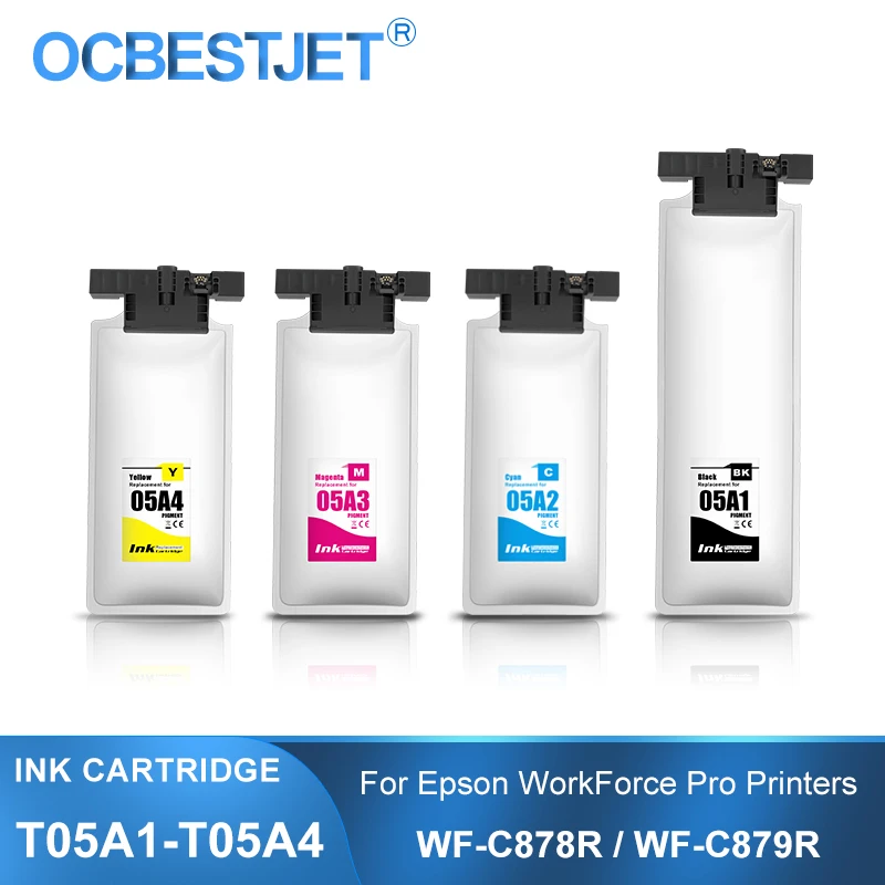 

T05A1 - T05A4 Ink Cartridge With Pigment Ink For Epson WorkForce Pro WF-C878R WF-C879R C878R C879R Printer Ink Bag Europe only