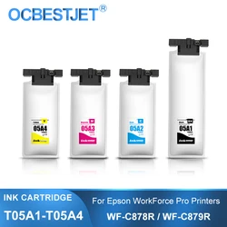 1pc T05A1 T05A4 Ink Cartridge With Pigment Ink For Epson WorkForce Pro WF-C878R WF-C879R C878R C879R Printer Ink Bag Europe only