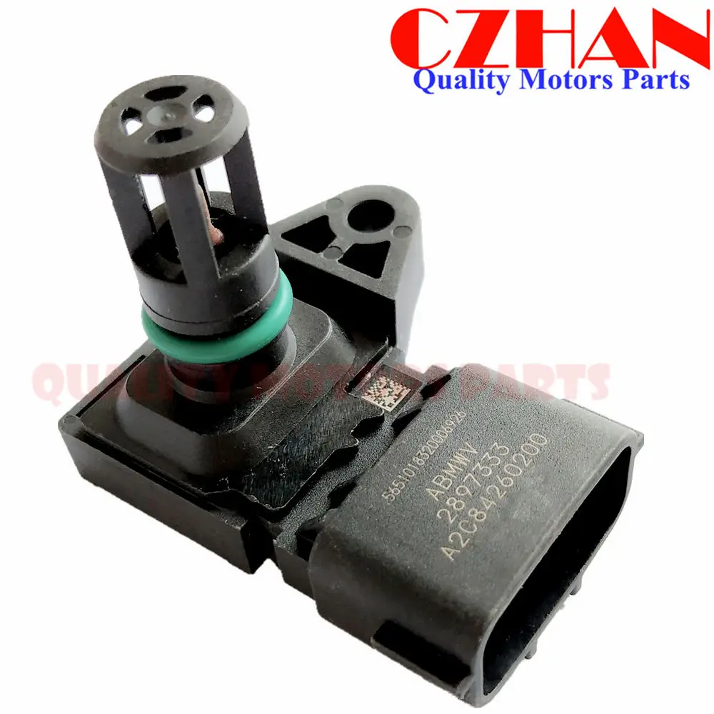 Original NEW 2897333 4903286 4921322 MAP Air intake Pressure Sensor for CUMMINS 2007-UP Dodge Ram 2500 3500 6.7L