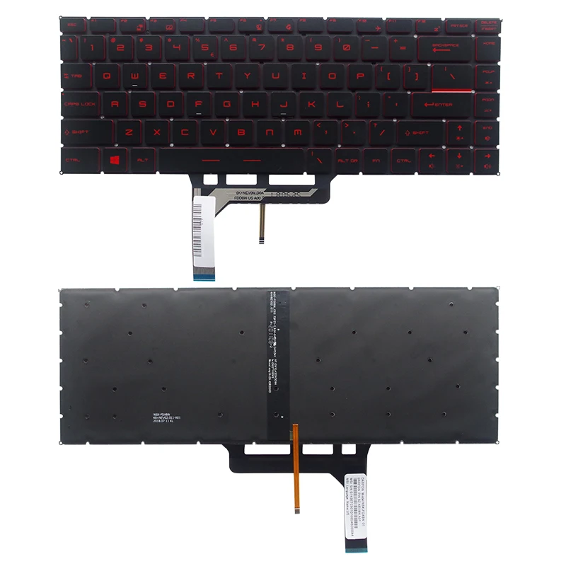 US New keyboard for MSI GF63/GF63 8RD/GF63 8RC PS63 P65 PS42 GS65 8RE/GS65 8RF/GS65 GS65VR MS-16Q1 MS-16Q2 MS-16Q3 MS-16Q4