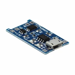 5PCS Micro USB 5V 1A 18650 TP4056 Lithium Battery Charger Module Charging Board With Protection Dual Functions 1A Li-ion
