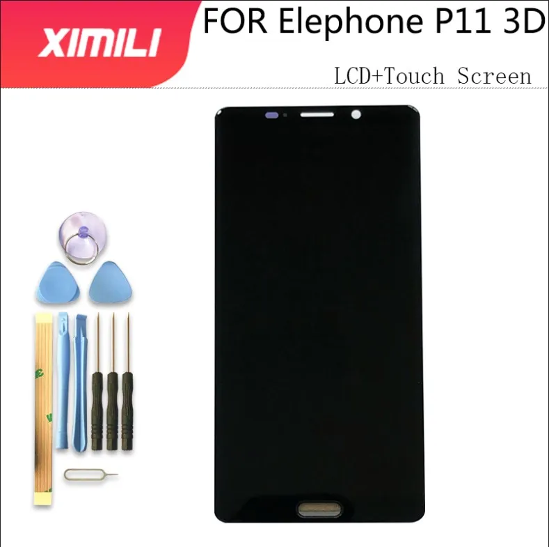 6.0 Inch For Elephone P11 3D LCD Display and Touch Screen Digitizer Assembly Replacement + Tools + Adhesive For Elephone P11 3D