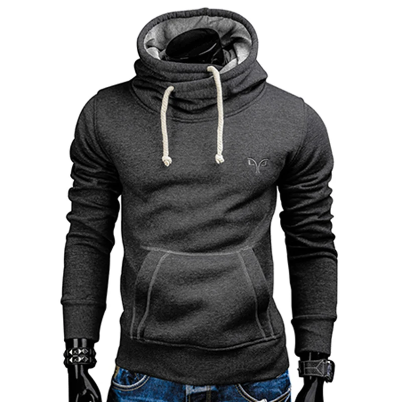 

Autumn Drawstring Sportswear Men Hip Hop Sweat Wear Pocket Running Jacket Hoodies Male Pullovers Men's Tracksuits