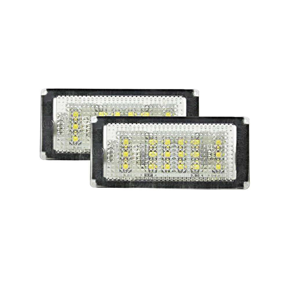 2Pcs Error Free White LED License Plate Light Number Plate Lamp For BMW 3-Series E46 2-Door Facelift M3 Facelift 2004-2006