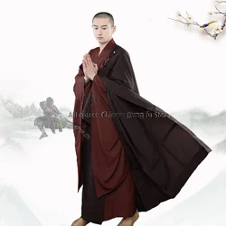 Buddhist Shaolin Monk Dress Kung fu Robe Kesa Cassock Wushu Martial arts Suit Meditation Uniforms Only one outside robe