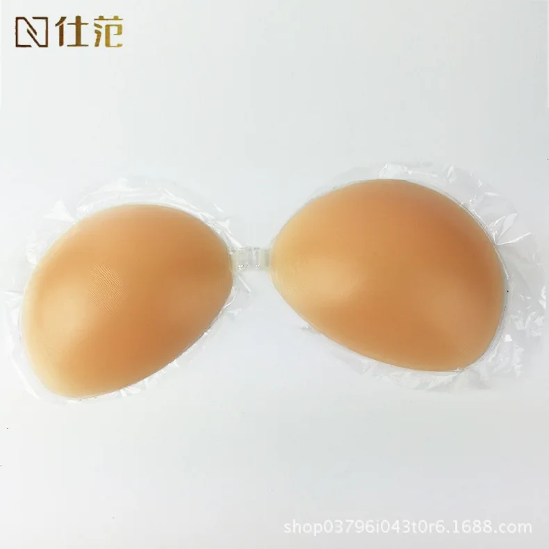 One-piece thick silicone nipple waterproof breathable strapless invisible anti-light self-adhesive chest stickers maternity bra