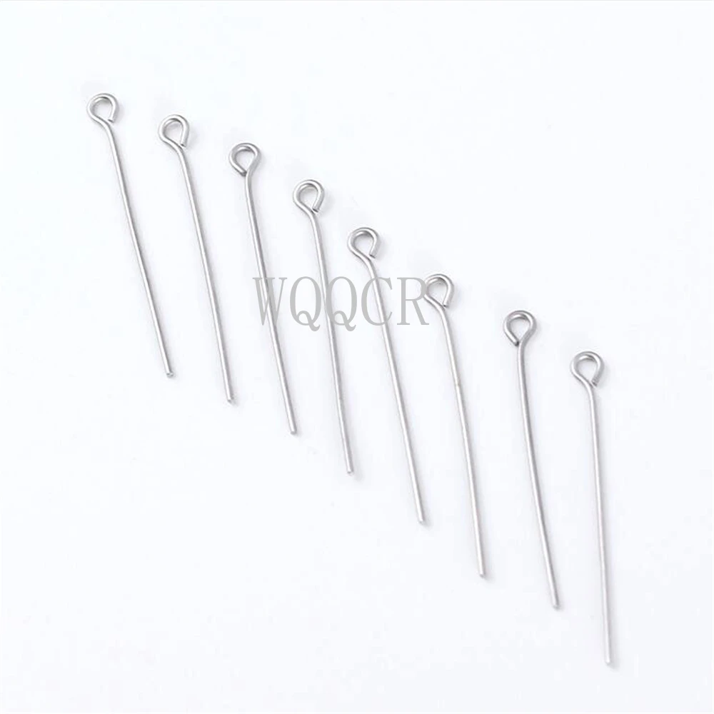 925 Sterling Silver 100pcs 14-70mm Heads Eye Flat Head Pin for Jewelry Making Findings Accessories Wholesale Earrings Supplies