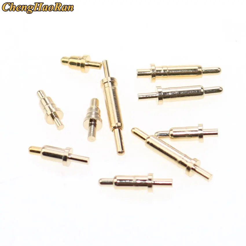 

10Pcs Spring Loaded Pogo Pin Connector through Holes PCB Height 3/4/5/6/7/8/9/10//12/13/13.5/14/15/16/16.5 MM Flange Single 1A