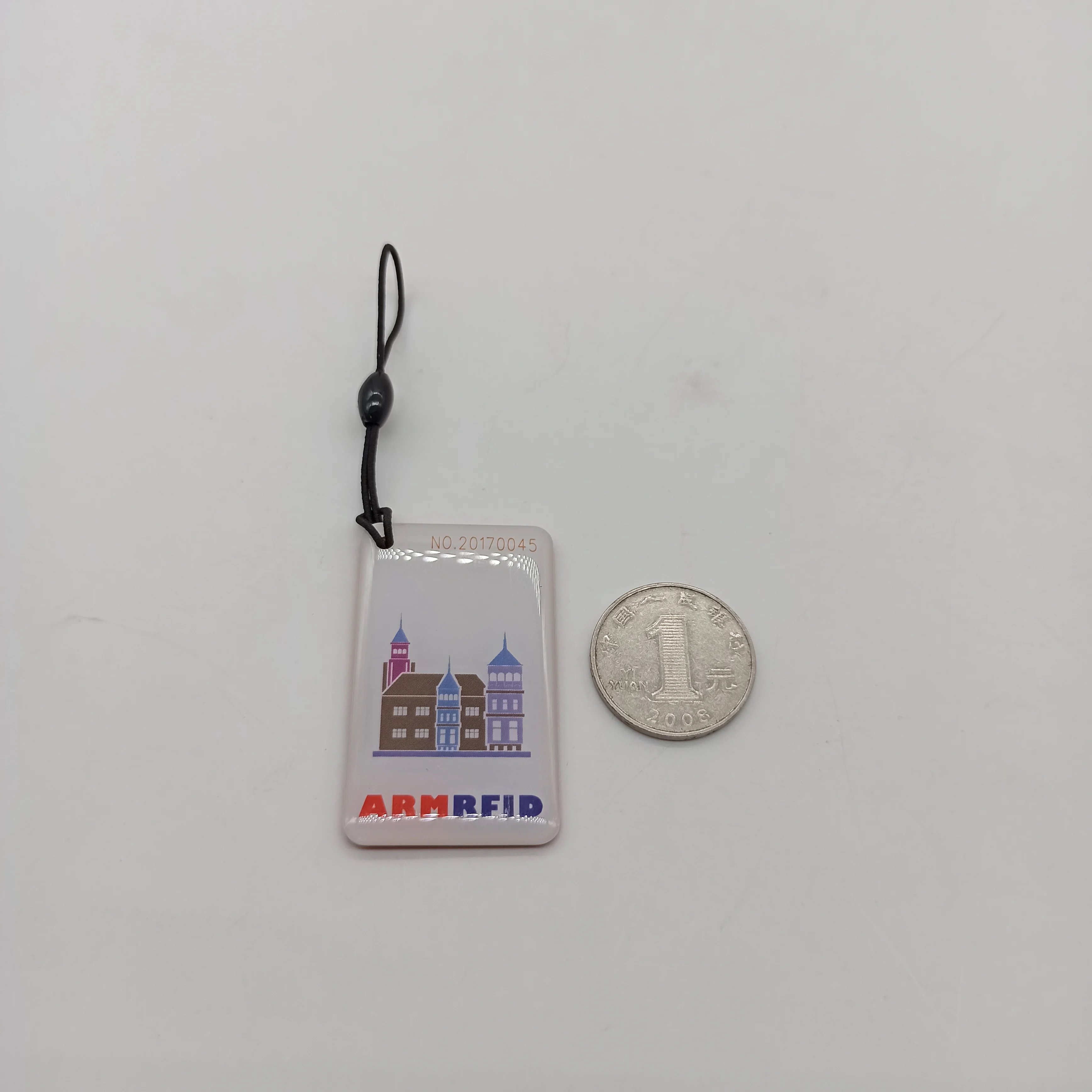 FONKAN uhf RFID key tags ISO 18000-6C 860-960Mhz UHF RFID Keychain Custom Shape Epoxy Tag Keyfob