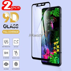 2PCS For LG G8S ThinQ  Screen Protector Full Glue Tempered Glass Protective Cover Film On LGG8S LMG810, LM-G810, LMG810EAW