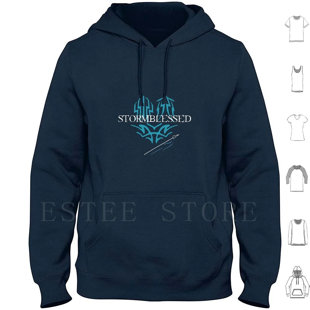 

Stormblessed 2 Hoodie Long Sleeve Cauthon Spear Wheel Of Time The Dragon The Dragon Reborn Matrim Cauthon Aes Sedai Rand