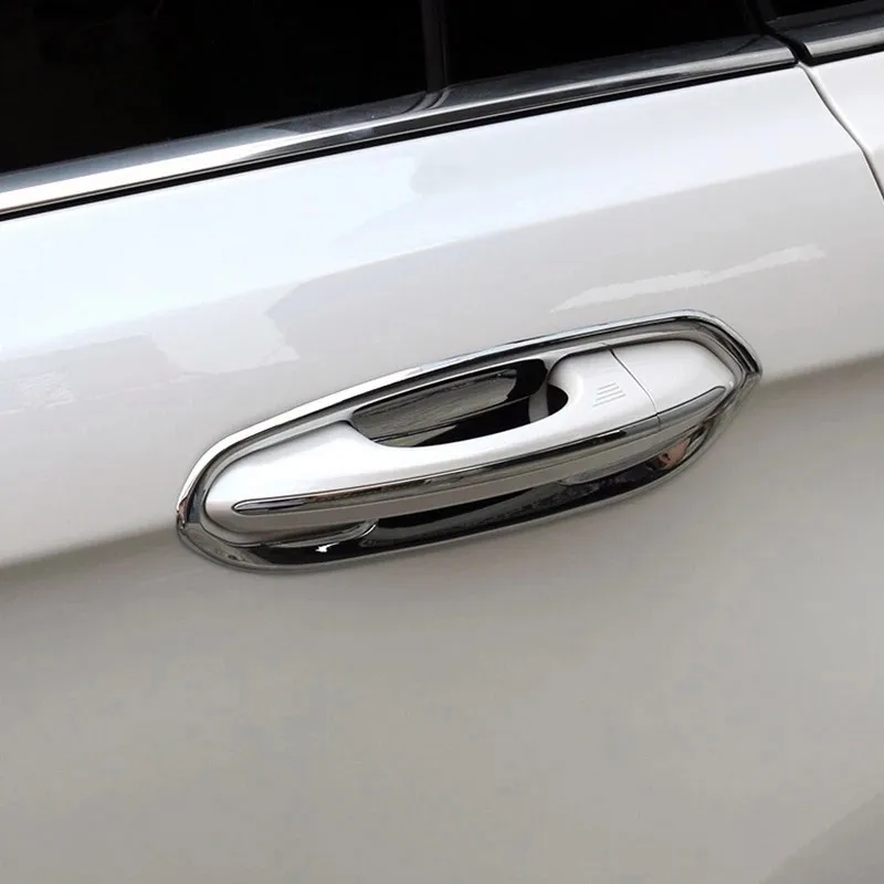 

ABS Chrome Car Door protector handle Bowl Panel Cover Trim Car styling External accessories For Ford Edge 2015 2016 2017