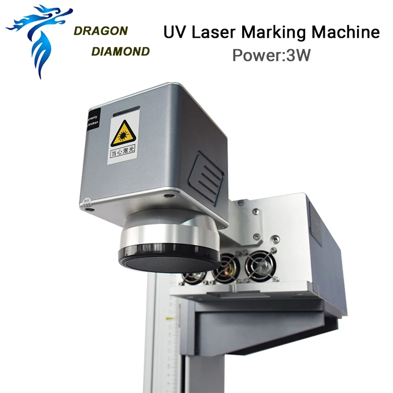 DRAGON DIAMOND 355nm CNC UV Universal Máquina de gravação de marcação a laser 3W 5W 10W para PP Plástico PVC Vidro Madeira Couro