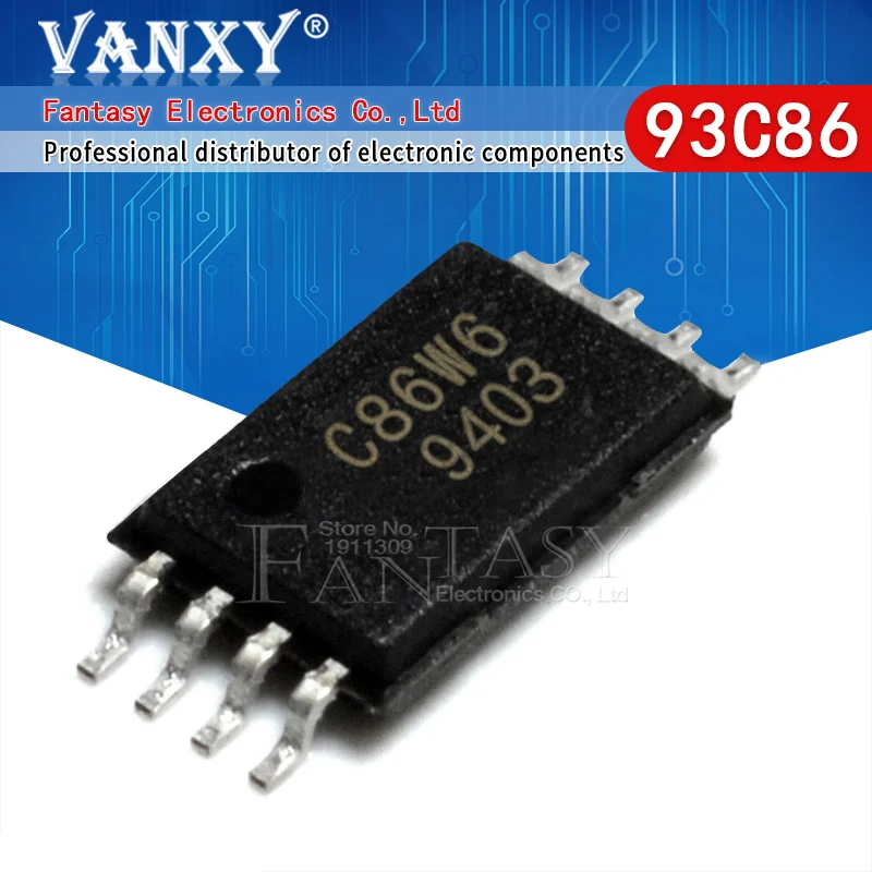 5pcs 93C86 C86W6 TSSOP8 Car computer chips