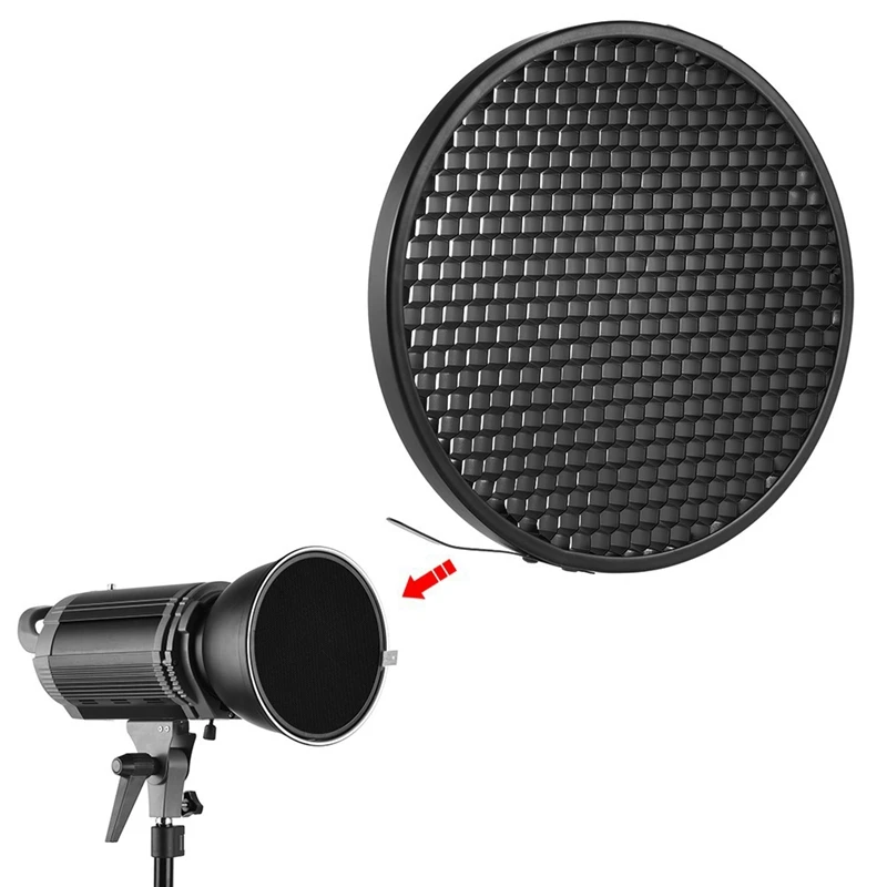 Photo Studio 16.8Cm 60 Degree Honeycomb Grid For 7 Inch Standard Reflector Diffuser Lamp Shade Dish