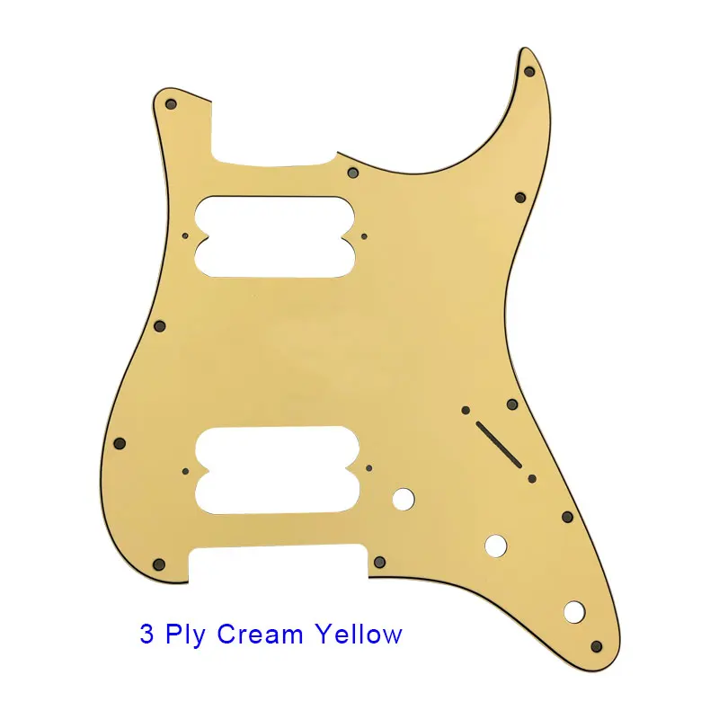 Xinyue Guitar Parts - For FD  US 11 Mounting Screw Hole Standard Start Player HH Guitar Pickguard Double Pickup Screw Hole