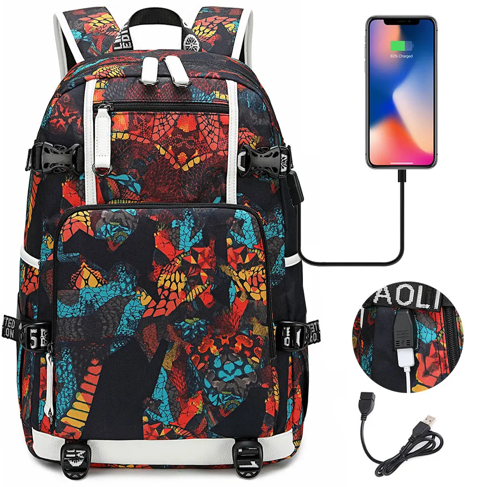 

Customize Your Logo Name Image USB Charging Backpack for Teenagers School Bags Laptop Bag Waterproof Mochila Feminina Travel Bag