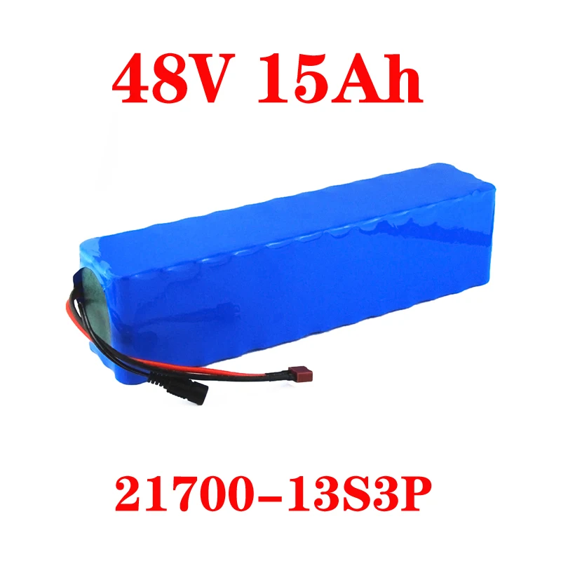 LiitoKala 48V 15AH 21700 13S3P High power 1500W Electric Bike Battery E-bike Battery 48V15ah Lithium Battery with 30A BMS