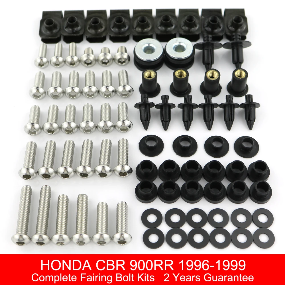 Fit For Honda CBR900RR CBR1100XX ST1100 CBR500R CBR500R CBR954RR Motorcycle Complete Fairing Bolts Kit Covering Bolts Clips Nuts