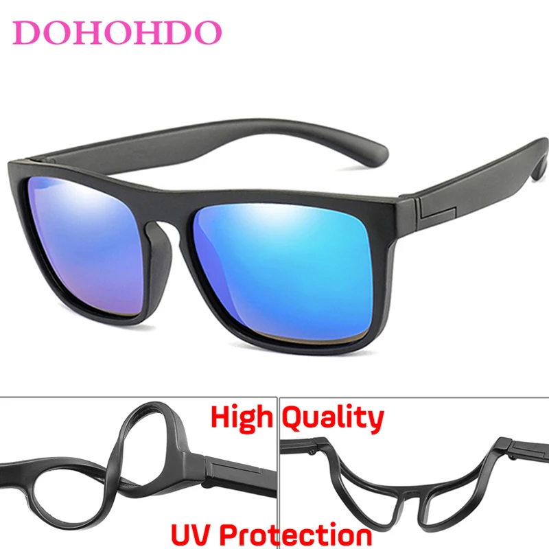 

DOHOHDO 2022 New Sunglasses Kids Polarized Children High Quality Eyeglasses TAC TR90 Flexible Safety Frame Shades For Boy Girl