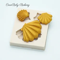 1Pcs DIY Lovely Shell Starfish Conch Sea Silicone Molds For Baking Fondant Cake Decorating Tools Soap Mold Cake Chocolate XK025