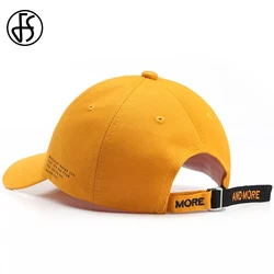 FS 2024 Yellow Snapback Hip Hop Caps Stylish Women Face Cap Streetwear Baseball Hat For Men Summer Trucker Hats Gorras Hombre