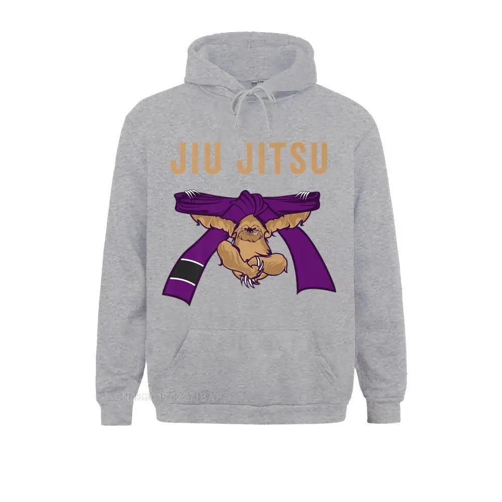 Jiu Jitsu Sloth Shirt for BJJ Cool Purple Belt Hoodies for Men Unique Sweatshirts Hip hop 2021 Newest Hoods Long Sleeve