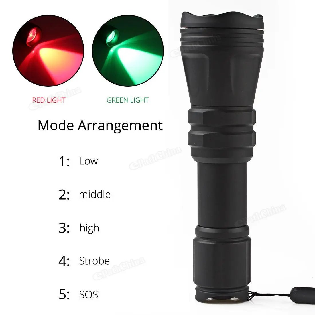 Imagem -03 - Lanterna Led Tática Super Brilhante Lanterna com Zoom de Modos B158 Resistente à Água Melhor Torca de Caça em Bicicleta