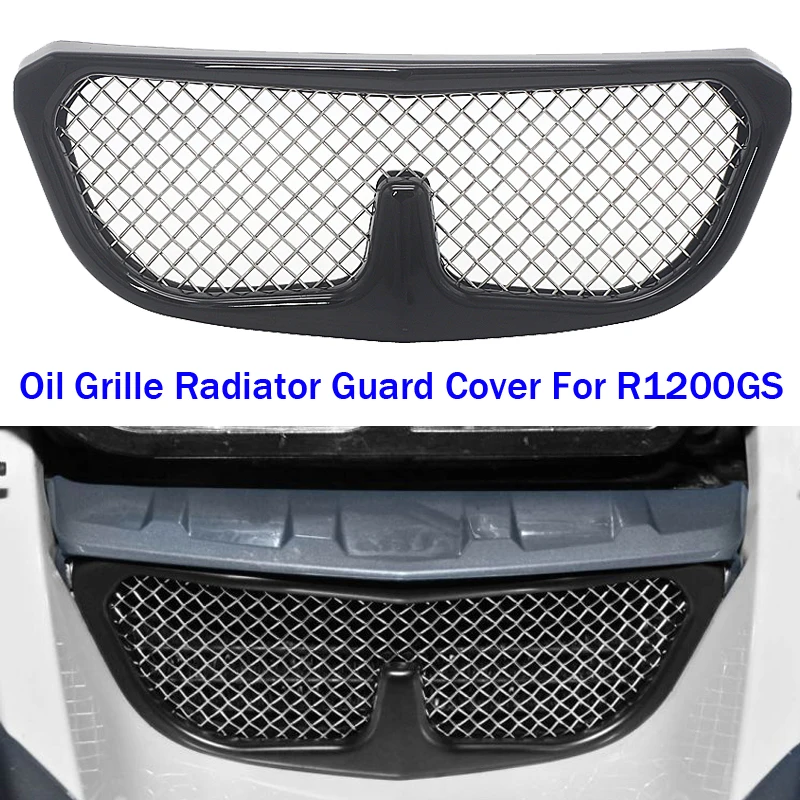 Black Sliver Oil Cooler Guard Radiator Water Cooler Grill Cover Protection for BMW R1200GS R 1200 GS 2006 - 2009 2010 2011 2012