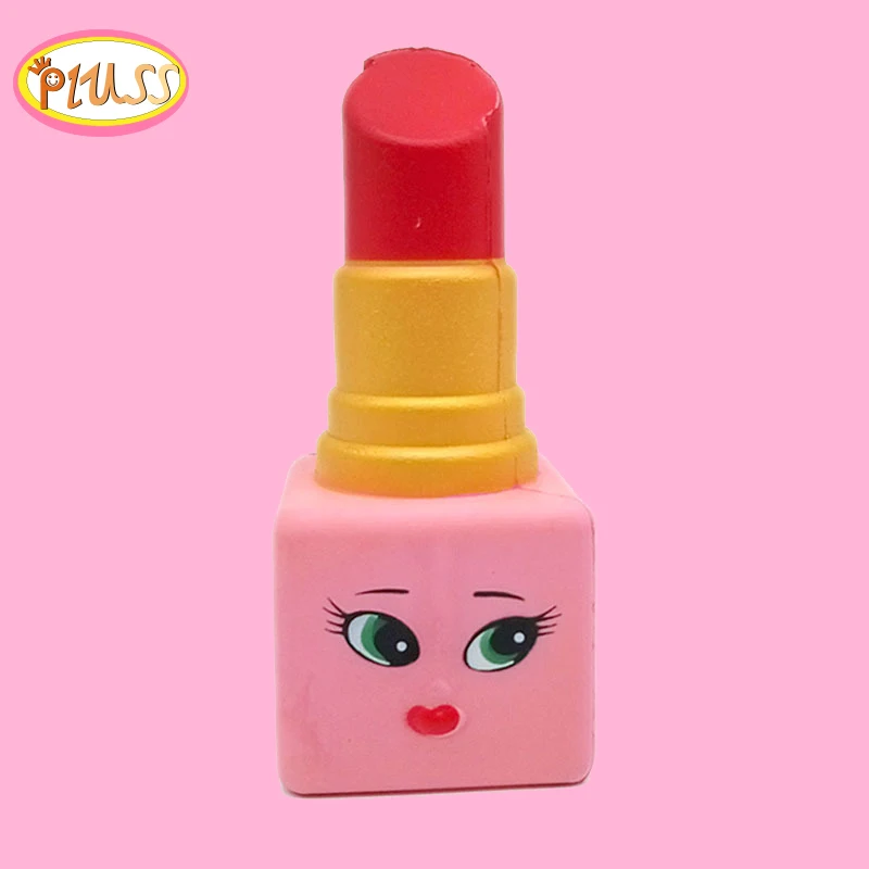 Nowy Squishy Kawaii Hot miękkie piękno szminka powolne rośnie wycisnąć stres zabawka Squishy Stress Relief śmieszne zabawki dla dzieci prezent