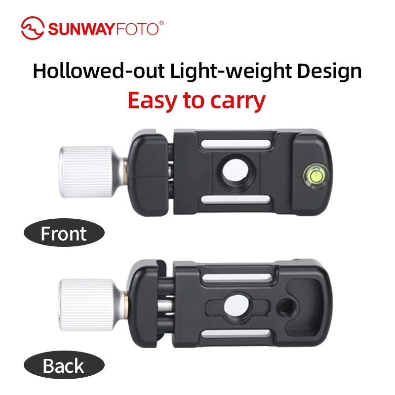 SUNWAYFOTO DDC-26 LT  Tripod Head Quick Release Clamp  For DSLR   26mm Screw Knob Clamp Adapter Arca Swiss Compatible