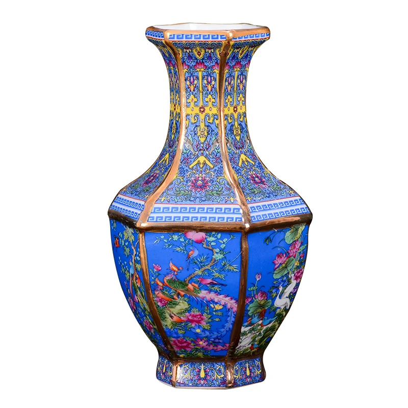 

Antique Royal Chinese Porcelain Vase Decorative Flower Vase For Wedding Decoration Pot Jingdezhen Porcelain Vase Christmas Gift