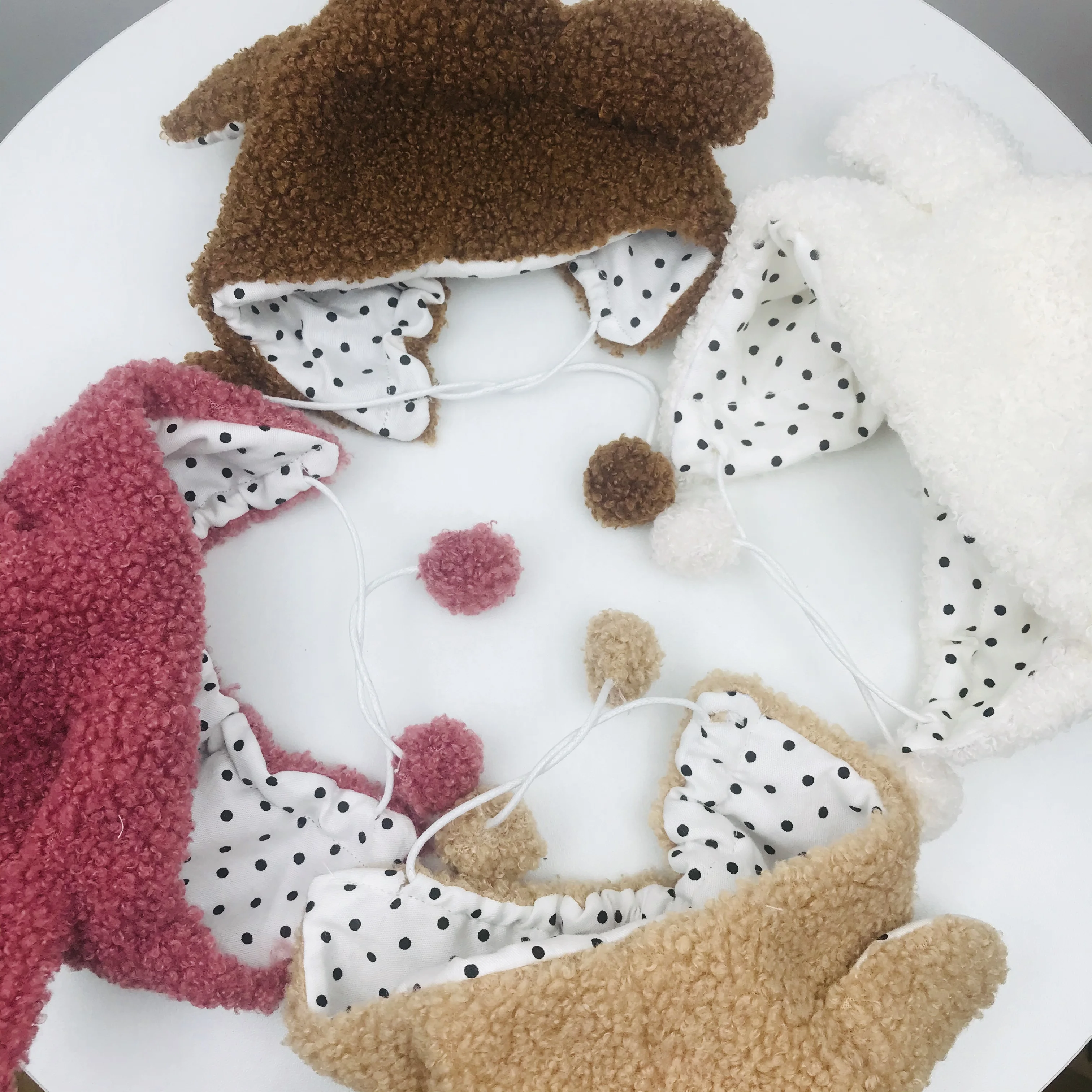 New Handmade 1PCS Cute Blyth Animal Hat Pink/Brown/White for Licca Azone 1/6 Dolls Accessories