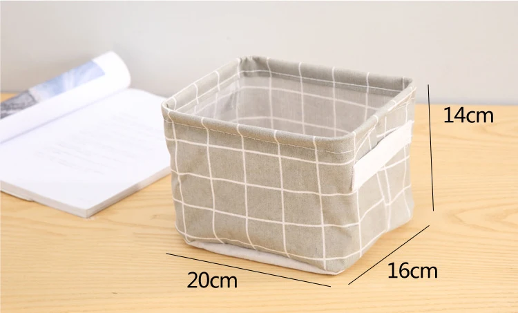 1PC Desktop Storage Basket Sundries Underwear Toy Storage Box Cosmetic Book Organizer Stationery Container Laundry Basket XB 111