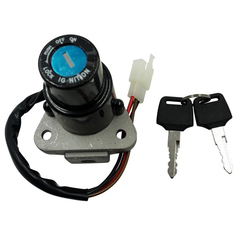 Motorcycle Ignition Switch Key Electric Door Lock For YAMAHA DT125 DT200 TZR 125/250 XT350/XT600 FZR400