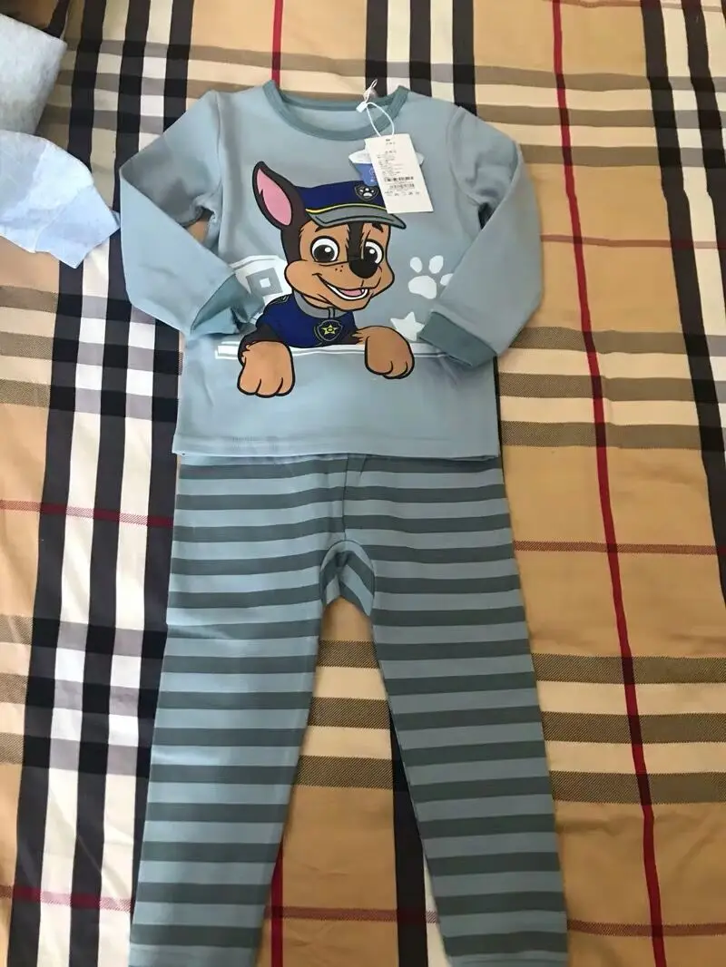 Genuine Paw Patrol children Pajamas suit skye chase everest marshall kids plush toy children Doll birthday gift high quality