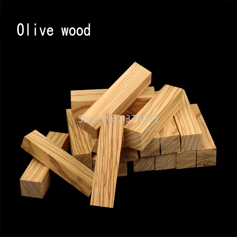 1 Buah Olive Wood untuk DIY Pegangan Pisau Bahan Multi Ukuran Kerajinan Bahan Baku
