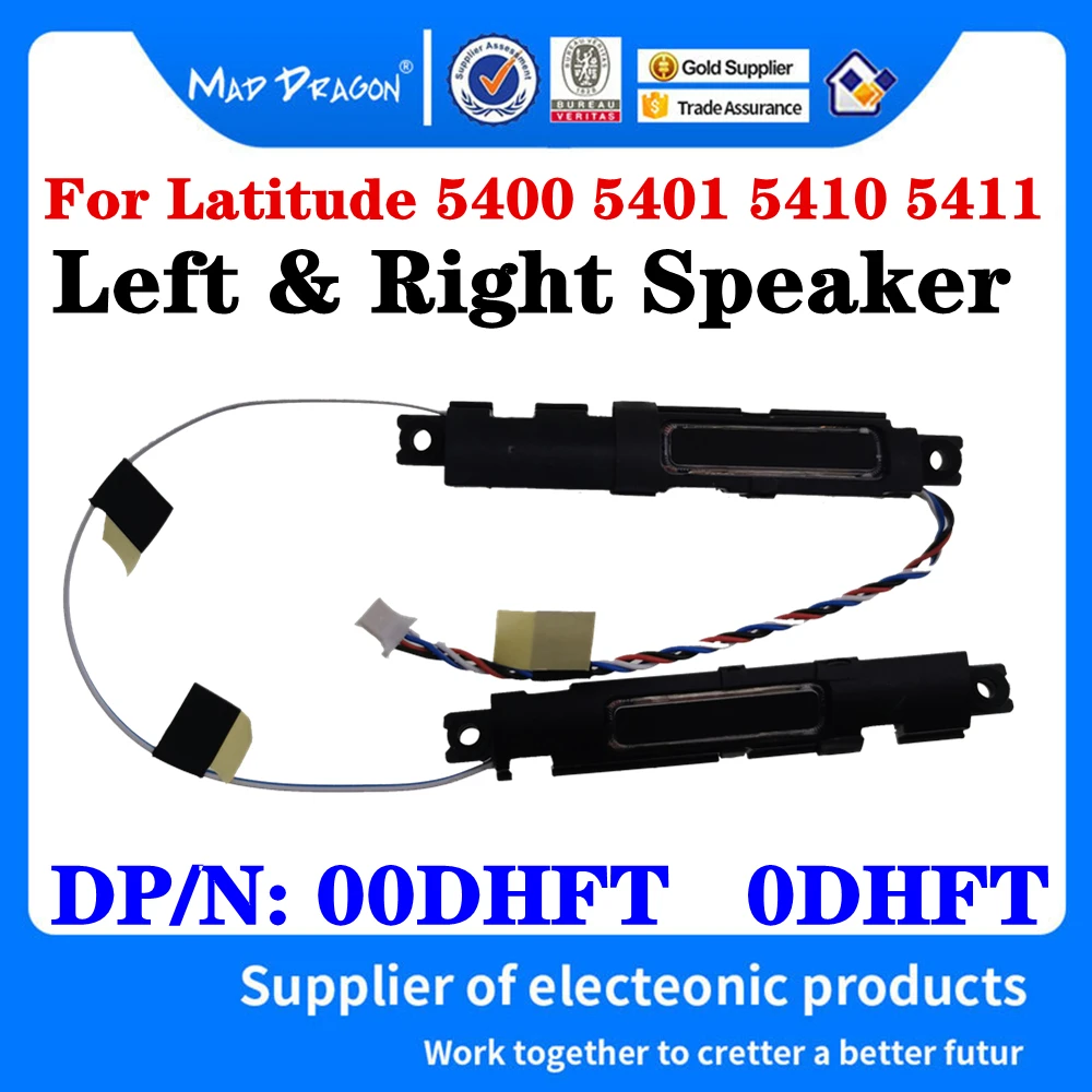 

New original 00DHFT 0DHFT PK23000YJ00 For Dell Latitude 5400 5401 5410 5411 14-inch Laptops Left & Right Speaker loudspeaker Set