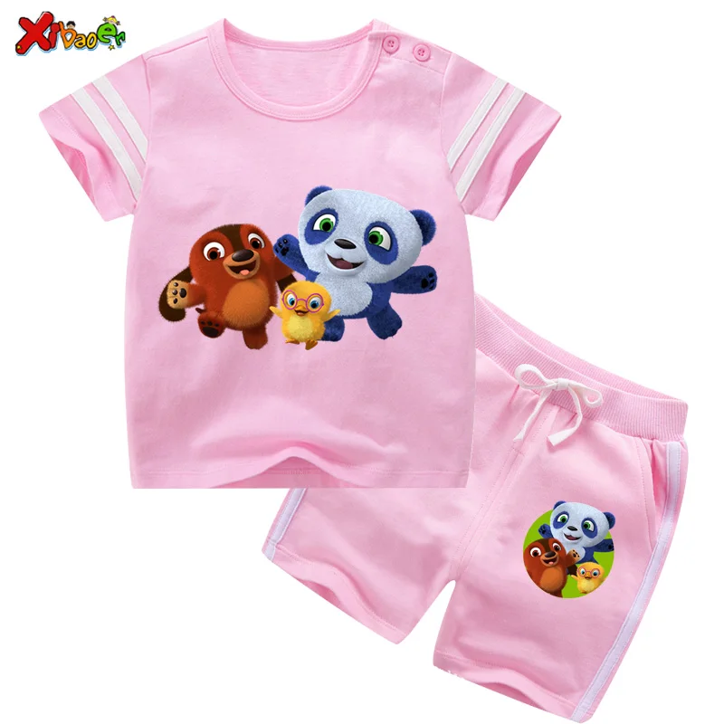 

Boys Shorts and T Shirt Sets Girls Clothes Kids Clothes Sportswear 2021 Summer Baby Summer Set Costume Children Clothing Set