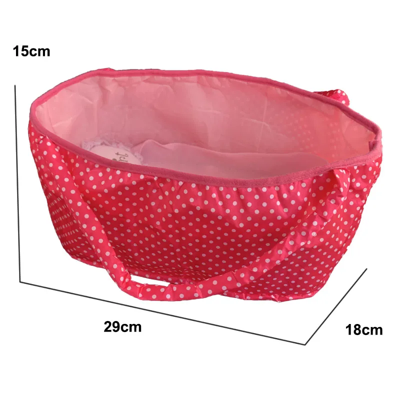 12 Inch Girls Doll Sleeping Bag Basket Hoppet Babies Sleeping Basket Newborn Baby Toys Fit 30 Cm Baby Dolls Accessories Gift