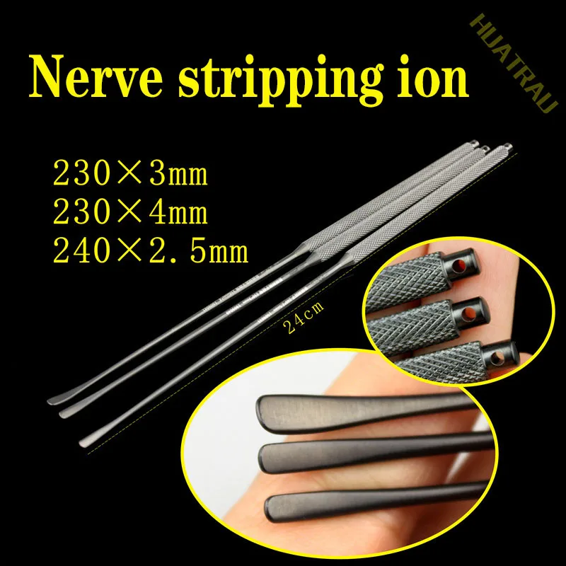 Nerve stripping Periosteal dissector orthopaedic neurosurgical instrument medical black micro stripper brain Meninges endoscope