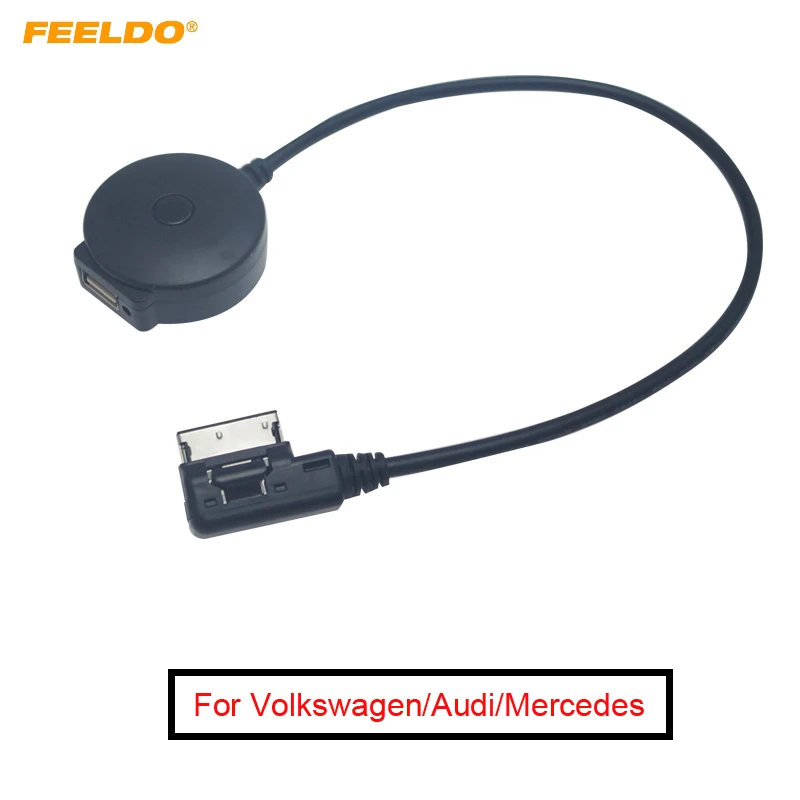 

Автомагнитола FEELDO, 5 шт., медиа в MDI/AMI, Bluetooth 4,0, USB, для Mercedes Benz, аудиокабель # FD6215