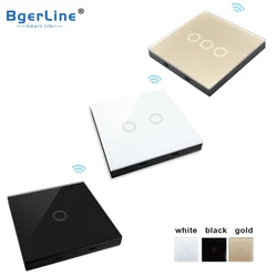 remote controller 433MHz RF433 Wireless controller with Tempered Glass Panel for light 433Mhz Switch