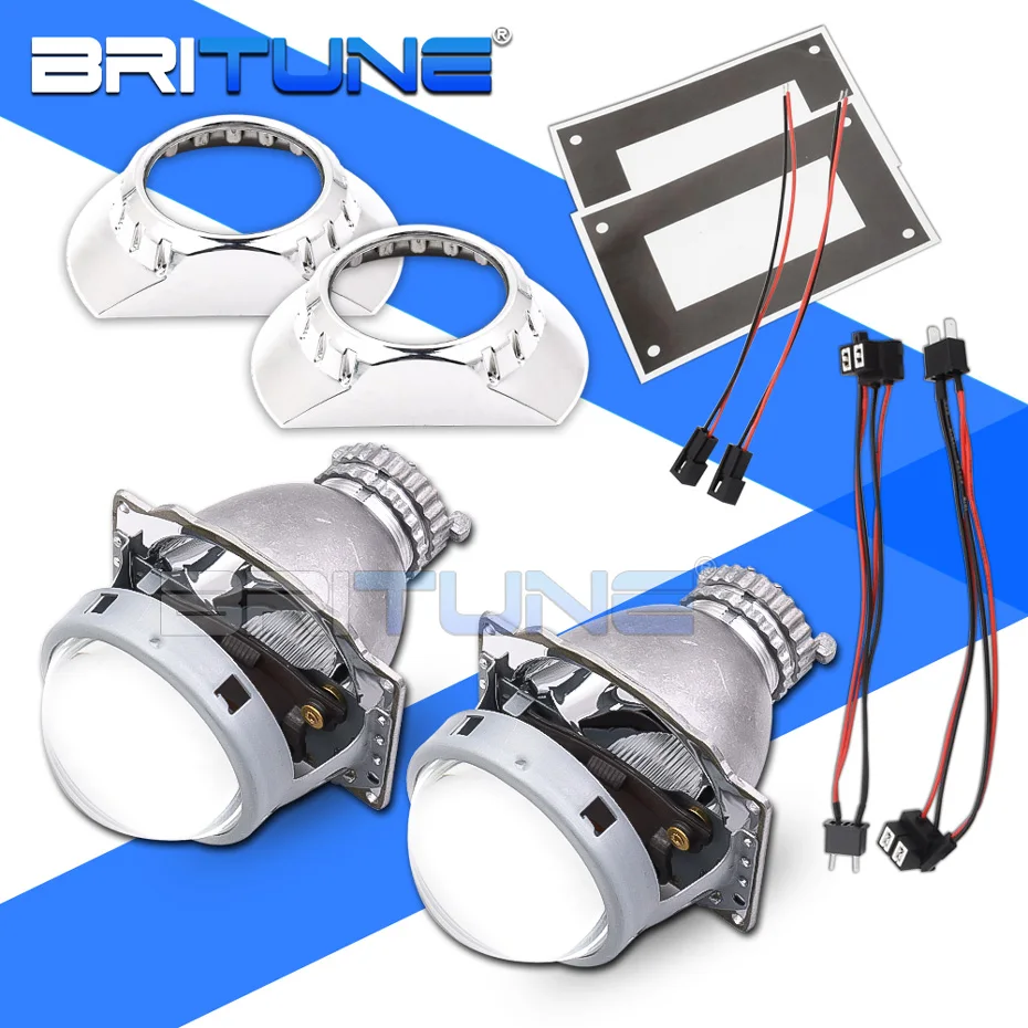 HID Projector Lens For BMW 3 E46 Retrofit ZKW Bi-xenon Headlights D2S HID LED Lights Tuning Replacement Kit Accessories DIY