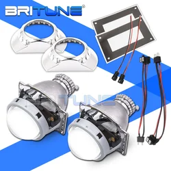 HID Projector Lens For BMW 3 E46 Retrofit ZKW Bi-xenon Headlights D2S HID LED Lights Tuning Replacement Kit Accessories DIY