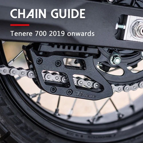 Imagen 2 del producto Para Yamaha Tenere700 Tenere 700 2019-2025 2024 2023 2022 accesorios de motocicleta guía de cadena cubierta de protección guía estabiliza