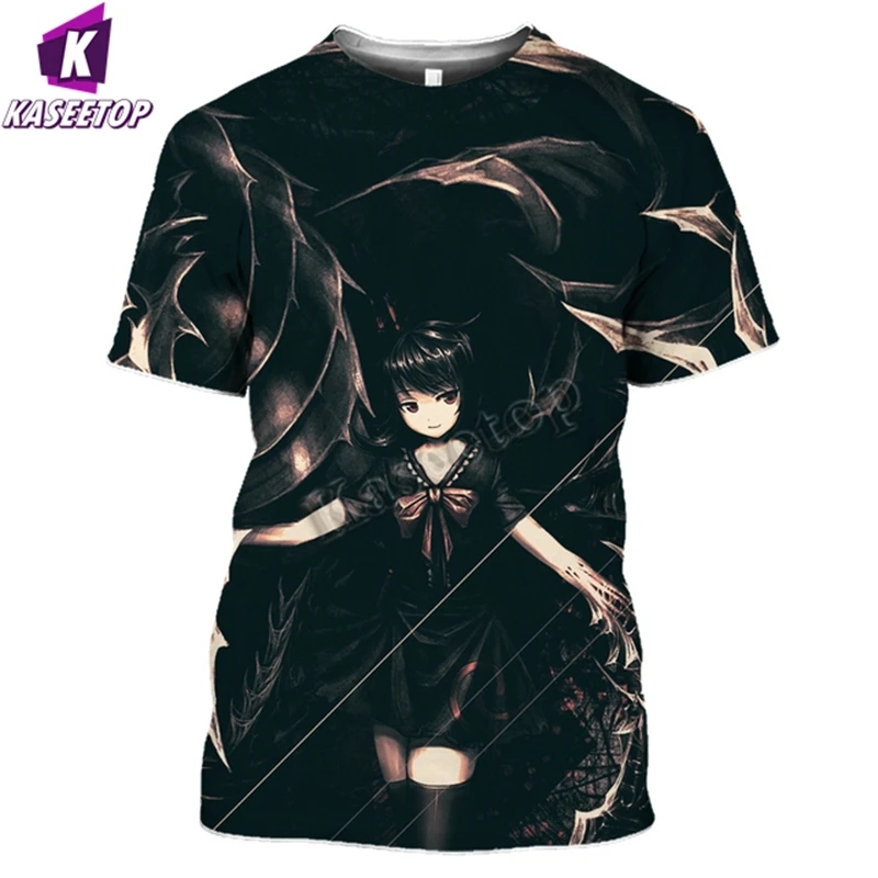 3D Print Fantasy Game Touhou Project T Shirt Women Ibuki Suika Men Tshirt Casual Anime Girl Hentai Cute Loli Streetwear T258